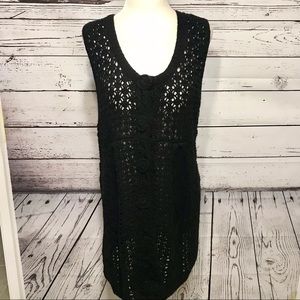 BCBG crochet vest